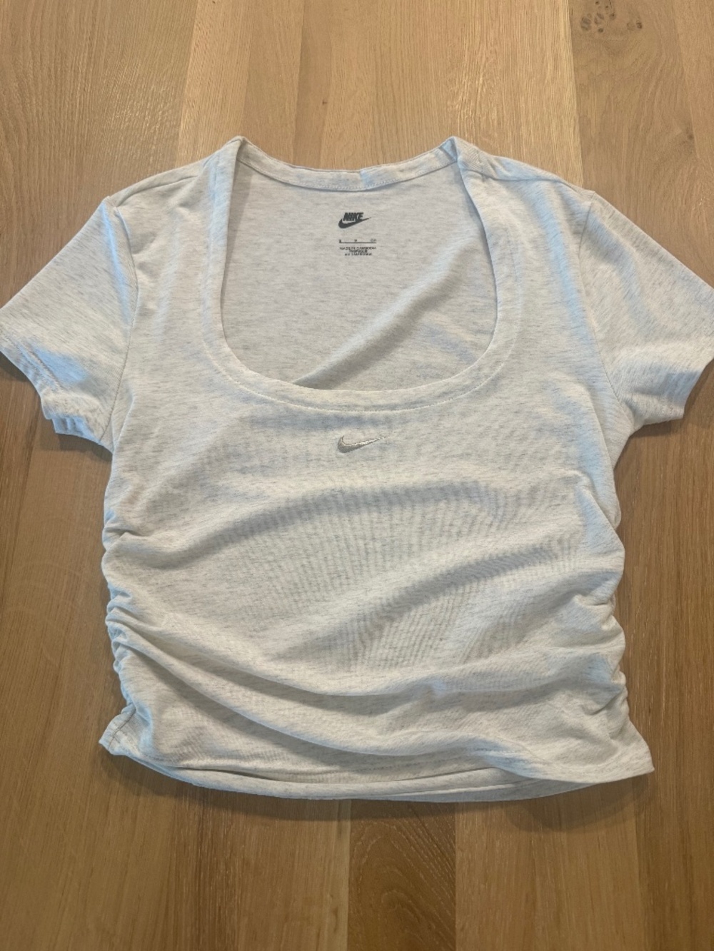 Nike tee, small, scrunched side detailing NWOT